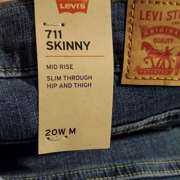 Levis 711 skinny stretch These modern ripped jeans plus size 20‎ new!!! - Picture 4 of 4